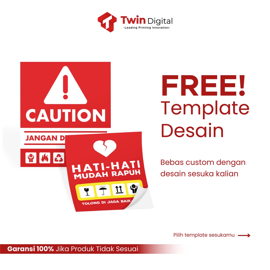 

Twindigital Stiker Fragile Cetak Stiker Label Pengiriman Fragile - Stiker Label Fragile