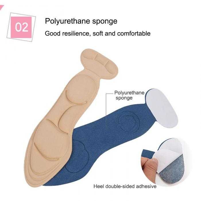 Insole Alas Kaki Wanita High Heels Breathable 1 Pair Sol Sepatu Heel Aksesoris Perawatan Sepatu