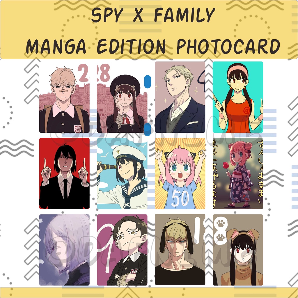 SPY X FAMILY MANGA EDITION PHOTOCARD ANIME