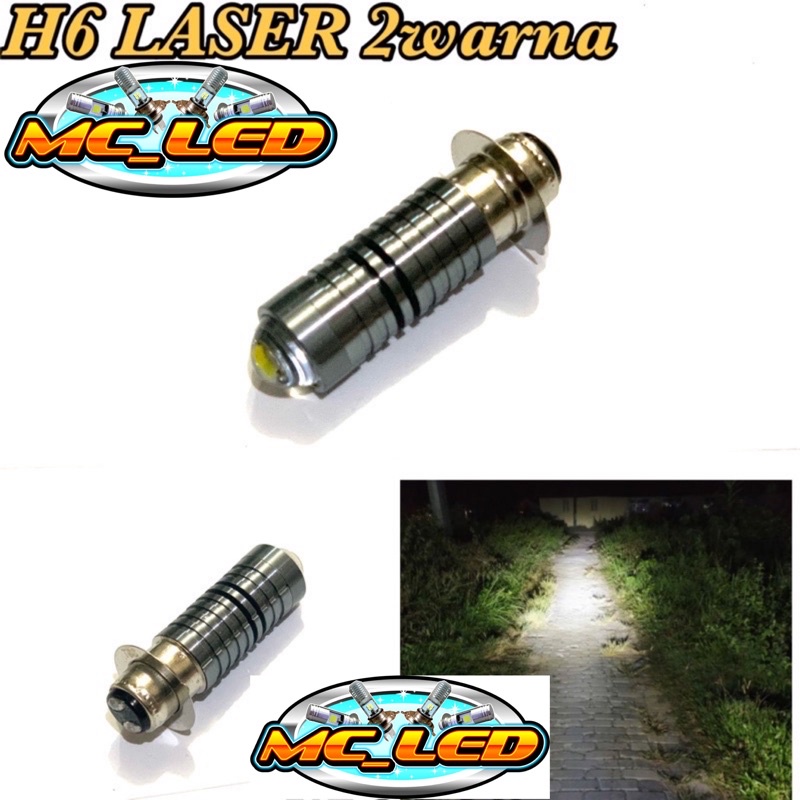 BHOLAM LED LASER H6 2WARNA MATIC BEBEK MIO FINO JUPZ VEGA MIO M3 SUPRA REVO MIO J BEAT VARIO DLL