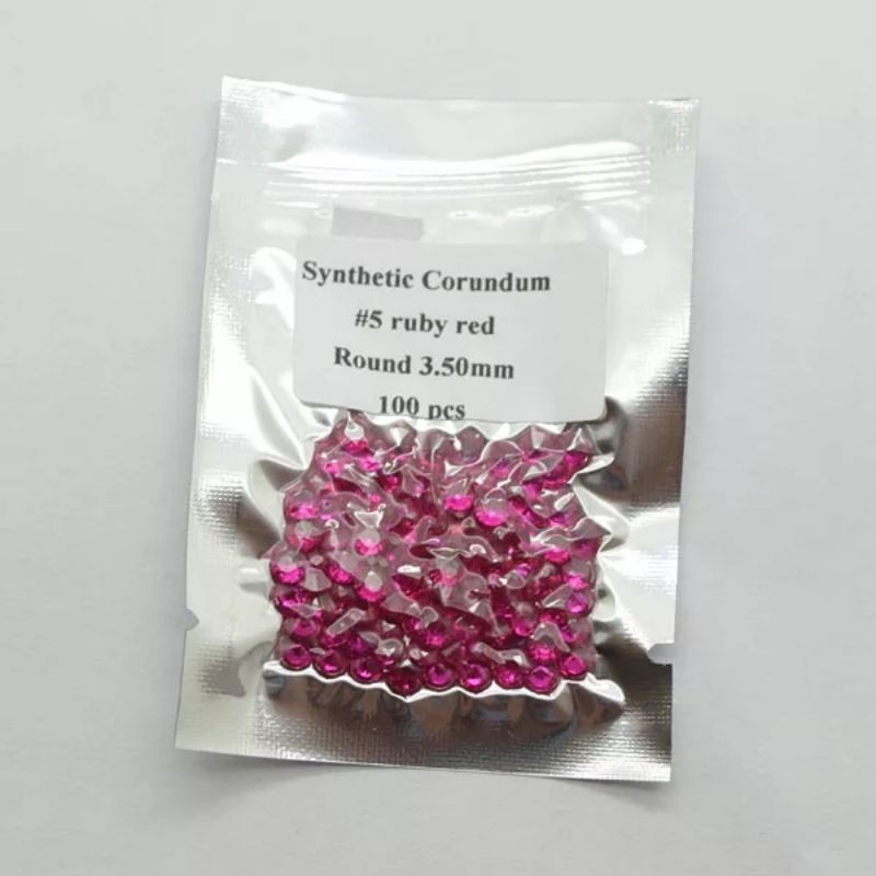 Batu Permata Red Pink Ruby Created 1 pack Original Quality - 9mohs A5 Quality