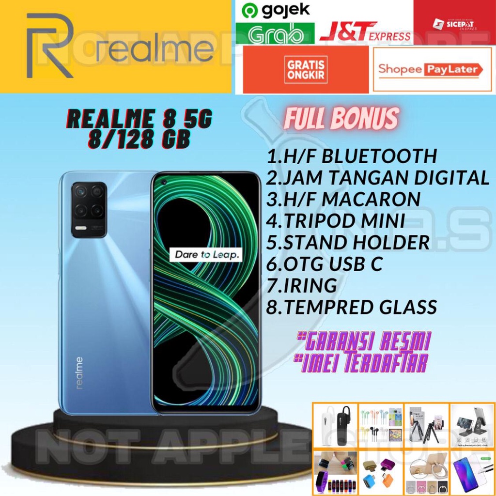 REALME 8 5G RAM 8/128GB NEW BARU GARANSI RESMI