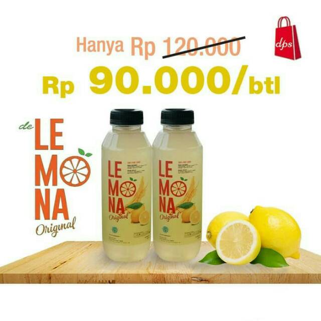 

Paket isi 2 botol Lemona deLemona sari lemon asli