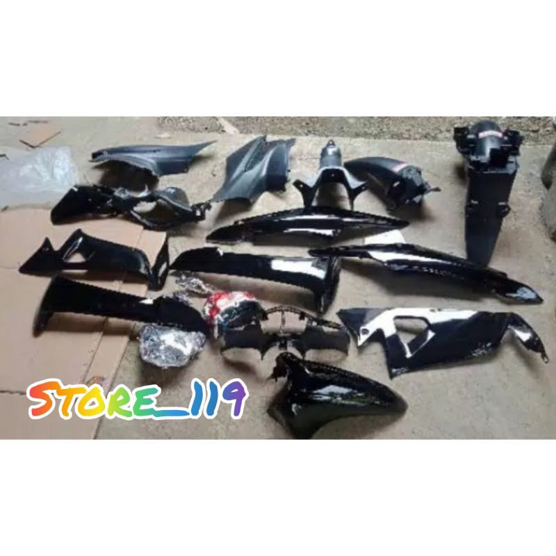 Body full set Supra fit new / fit x hitam polos