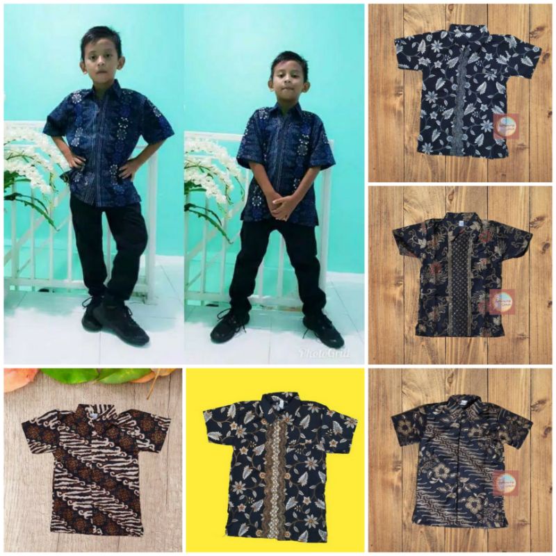 Kemeja Batik Anak Umur 3thn - 10thn