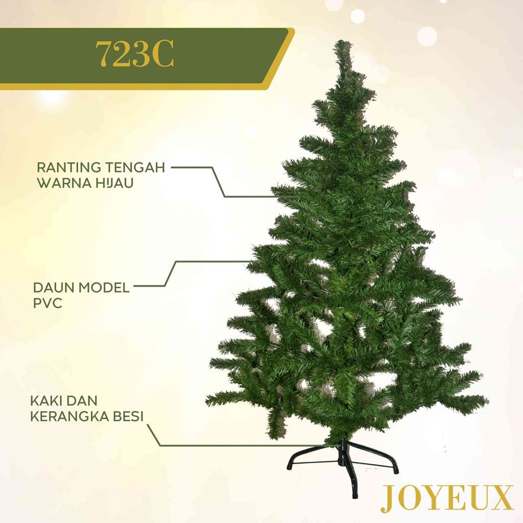 Pohon Natal TERMURAH Hijau Polos PVC Hijau Full 9 Feet/ 270 cm/ 2.7 m