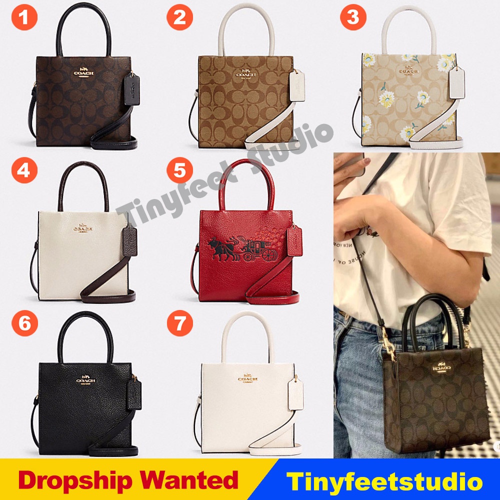 Coach 5693 C2183 C2184 C3599 5692 Mini Cally Crossbody In Signature Canvas Women Shoulder Handle Tot