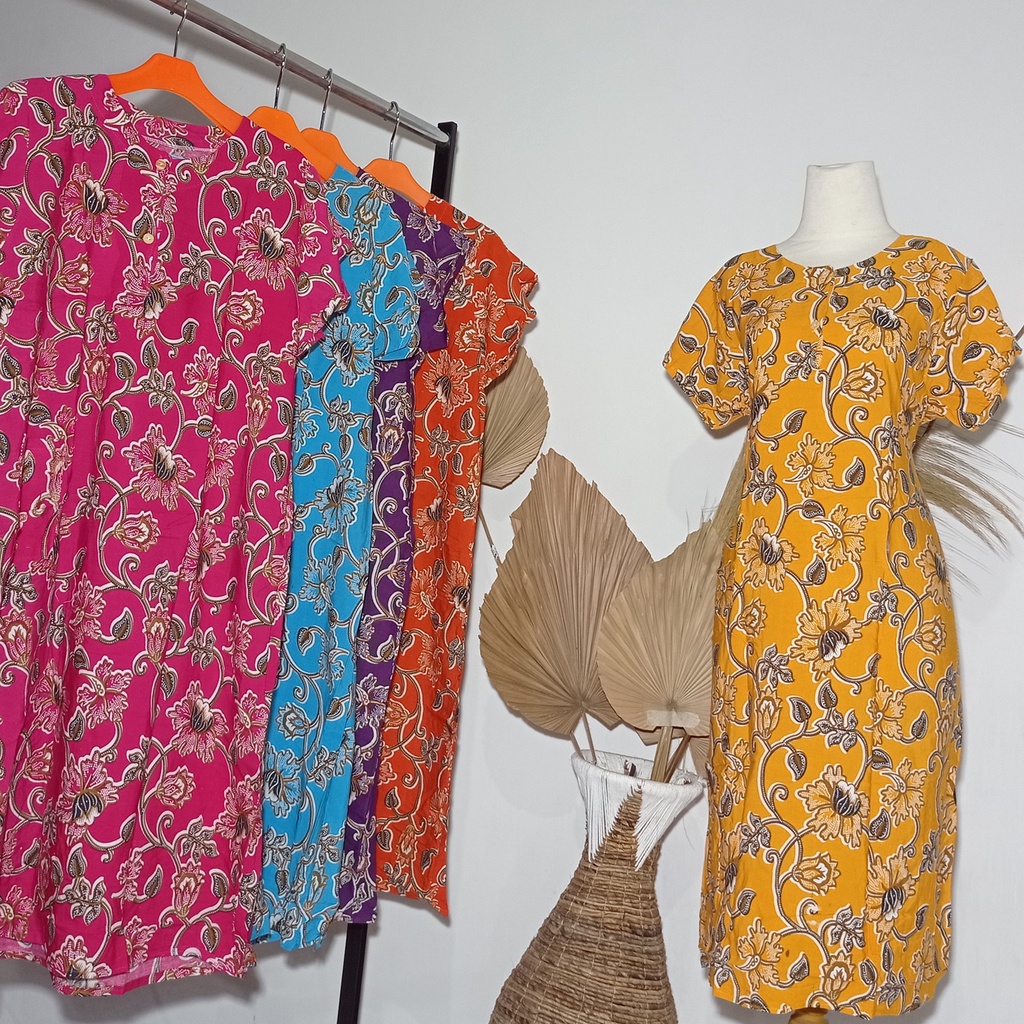 Daster AK Ibu L3 - 02 / Daster Rayon Dress Batik Kekinian