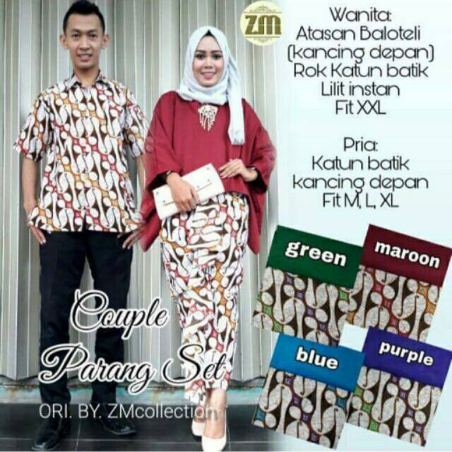 Set Couple Batik Parang