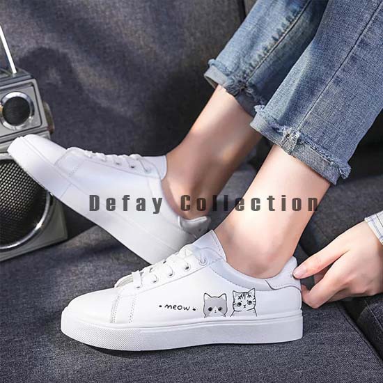  sepatu  sneakers  kets wanita meow  Shopee Indonesia