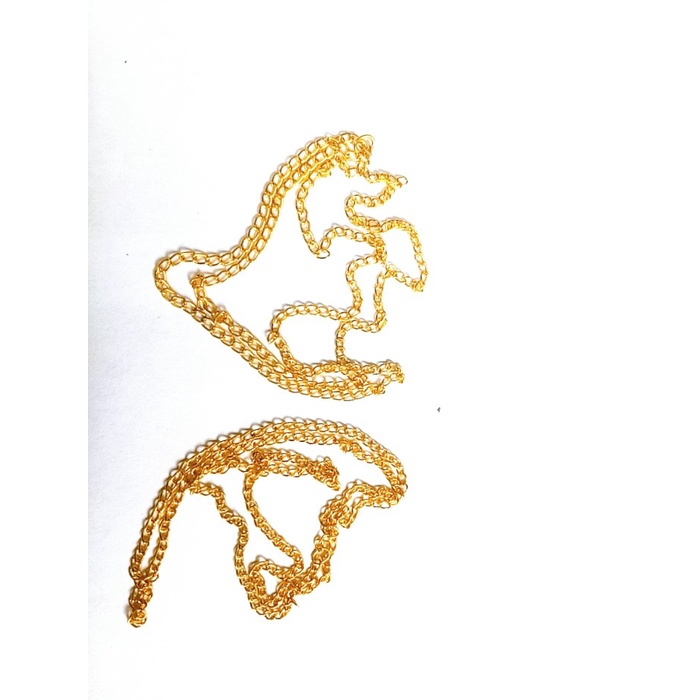 Kalung Rantai Halus Warna Gold ( isi 2pc)