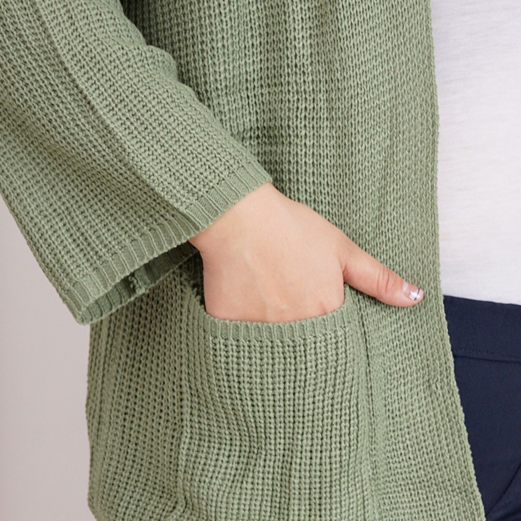 OKECHUKU Oversize Lavela Kardigan Wanita Jumbo Size Cardigan Rajut Big-4