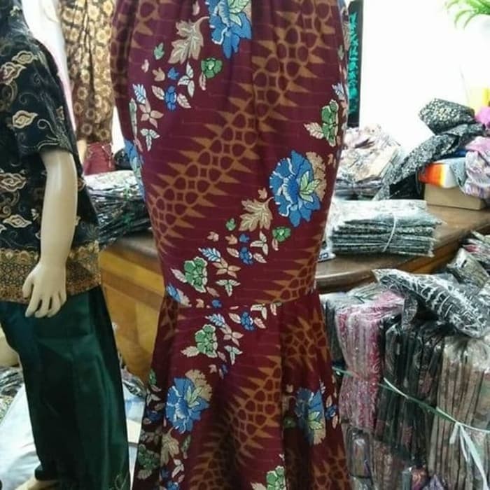 Rok Duyung Motif Bunga Sepatu Merah / Motif Bunga Sepatu Hitam / Motif Bunga Sepatu Navy