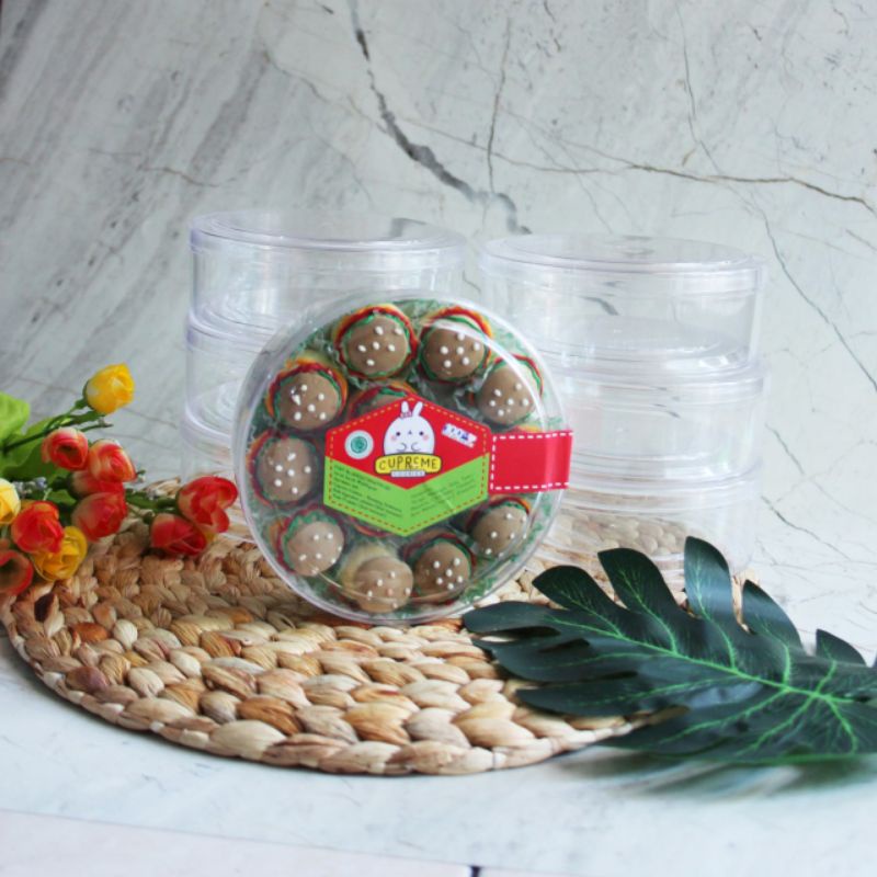 Toples Bulat Mika tebal Bening 250 gram 250gr stoples lebaran