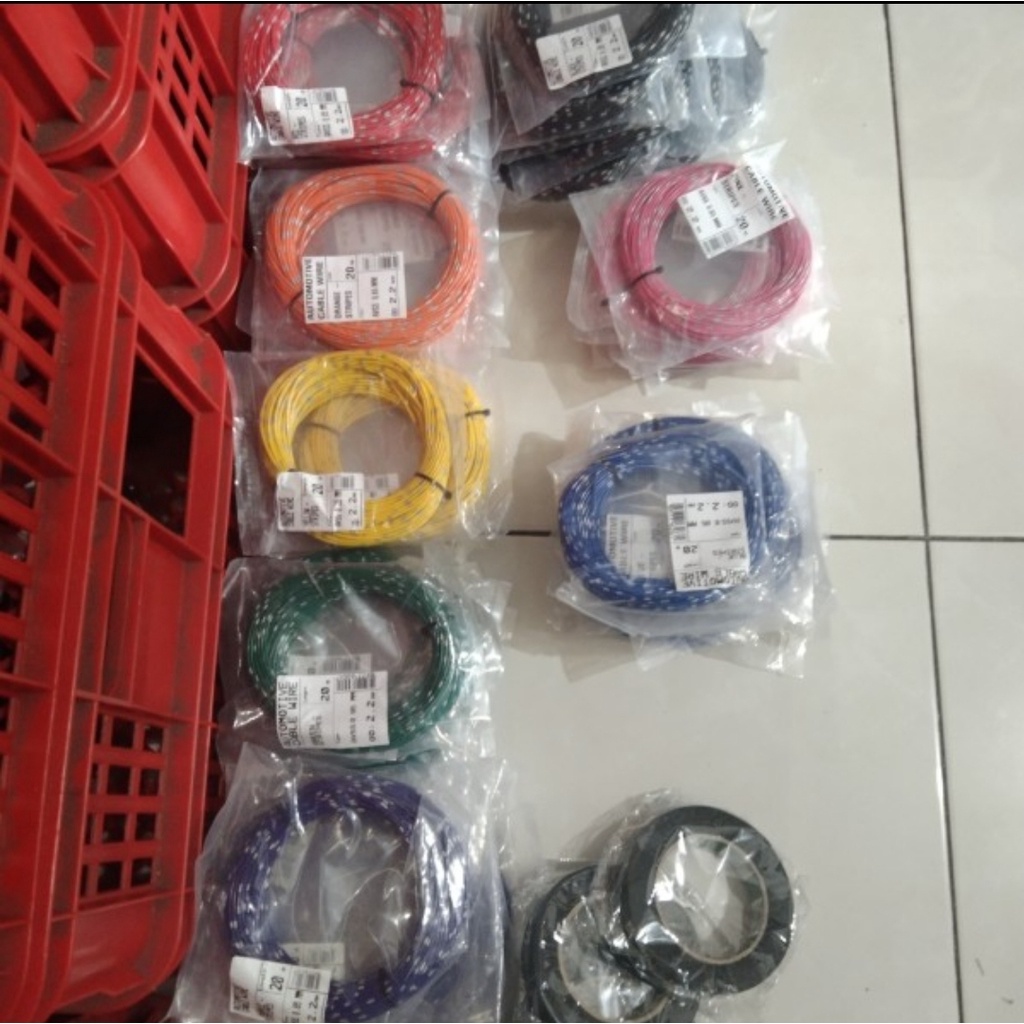 KABEL BINTIK JEPANG 0,85MM X 20M SERABUT TEMBAGA UNTUK MOBIL MOTOR ORI