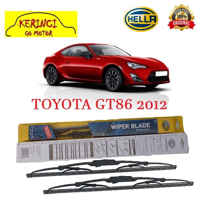 WIPER TOYOTA GT86 2012 HELLA PREMIUM 22&quot; &amp; 20&quot; SEPASANG WIPER TOYOTA