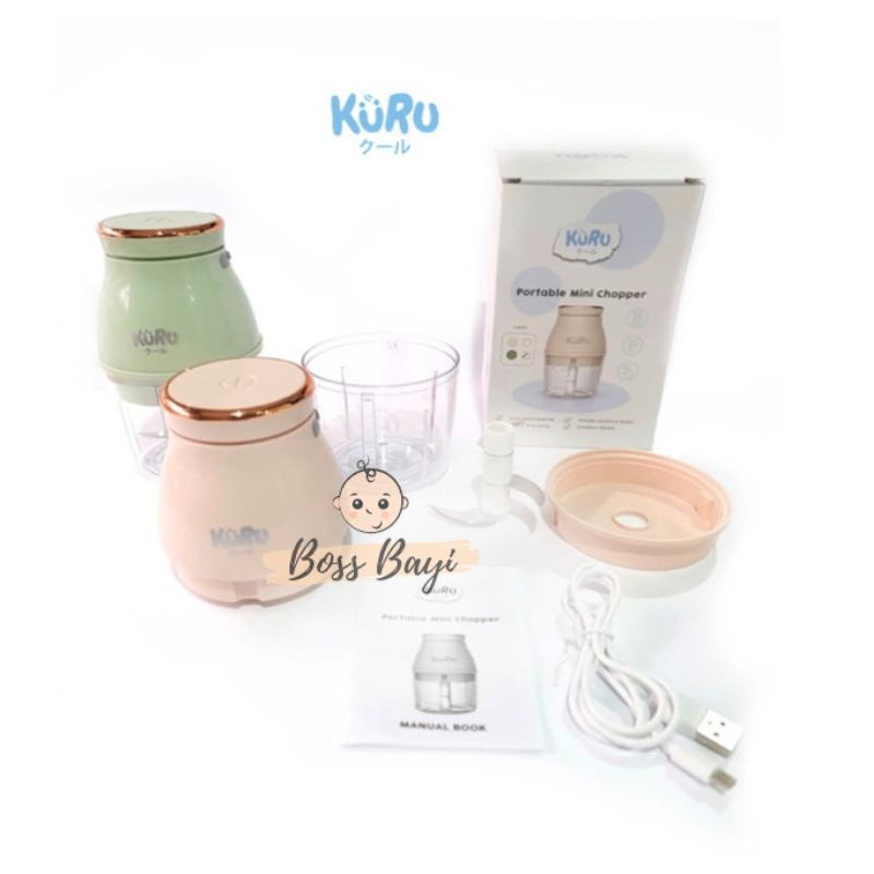 KURU FC2001 Electric Baby Food Chopper / Blender Makanan Bayi MPAsi Elektrik