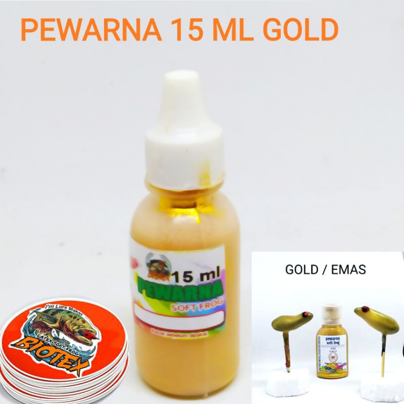 Biotex Pewarna Lateks Soft Frog 15 Ml Gold