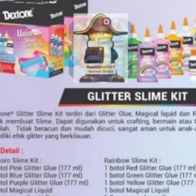 

Special Dextone glitter slime kit. rainbow - unicorn 시