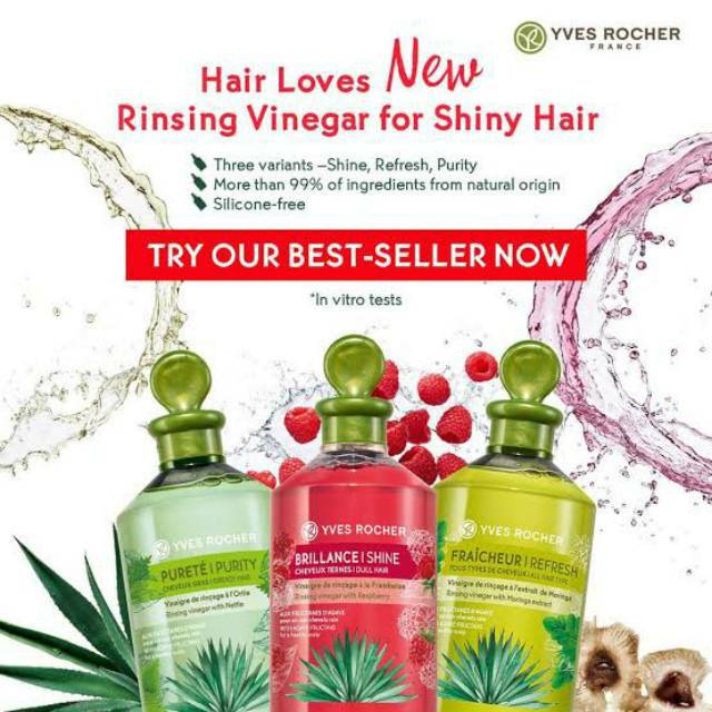 YVES ROCHER RASPBERRY RINSING VINEGAR