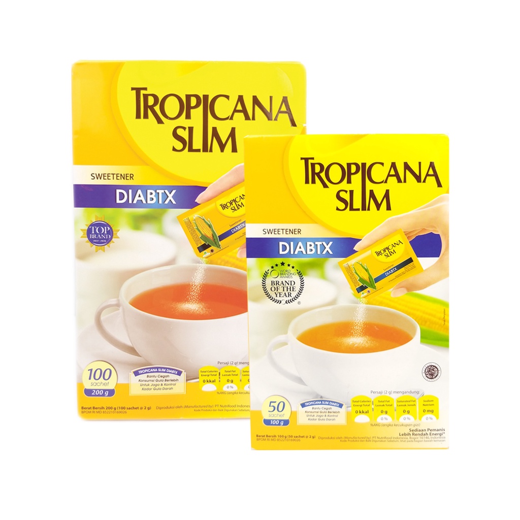 

Tropicana Slim Diabtx isi 25/50/100