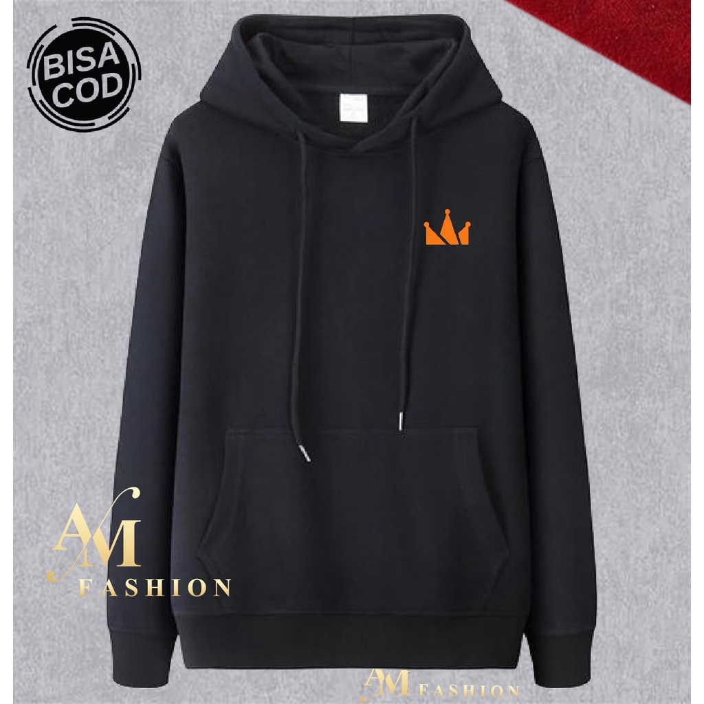 AM Fashion COD Hoodie Distro Motif Screamous Logo Text Orange Premium Quality T-Shirt Pria Branded K