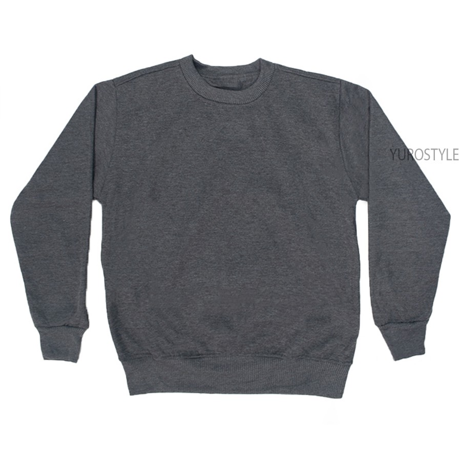 SWEATERPOLOS BASIC SWEATER POLOS SIZE M-XXL ( PRIA & WANITA )-ABU TUA