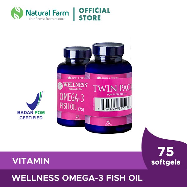 Wellness Omega 3 Fish Oil - 75 Softgels [Banded]