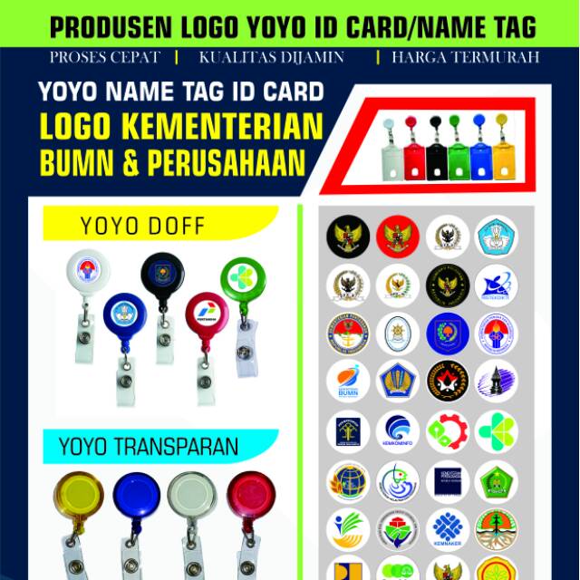 

YOYO ID CARD LOGO KEMENTERIAN PAKET