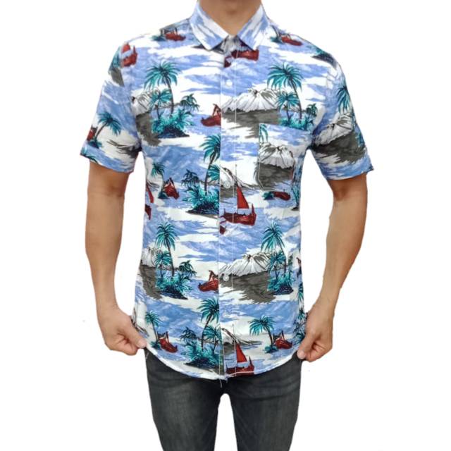 MEGASARI KEMEJA PRIA MOTIF BAHAN STRECH ATASAN COWO KEKINIAN KEMEJA COWO TERBARU FASHION COWO
