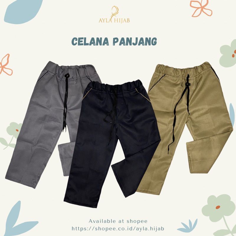 Celana chinos panjang anak laki laki