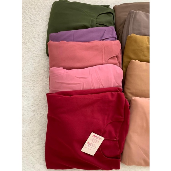 MALAYA DRESS GAMIS MALAYSIA BY NANADHIJAB-Pink & Dustypink