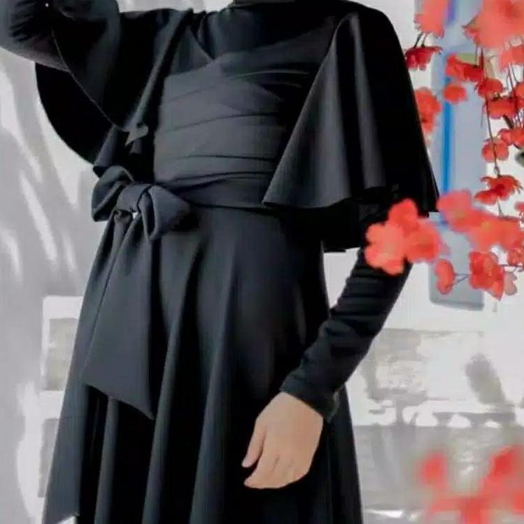 Koleksi Terbaru.. GAMIS Dress 70734 TITANIUM SCUBA Fashion Muslim CLARA RANA MAXI prewed gamis Prewe