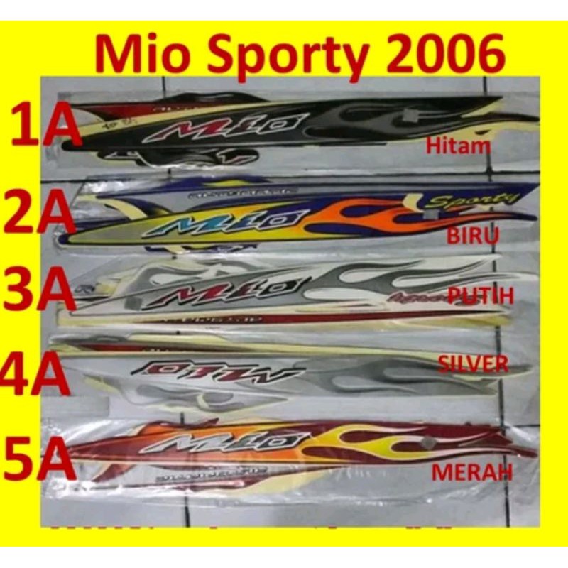 sticker / striping mio sporty / smile 2006 original lokal