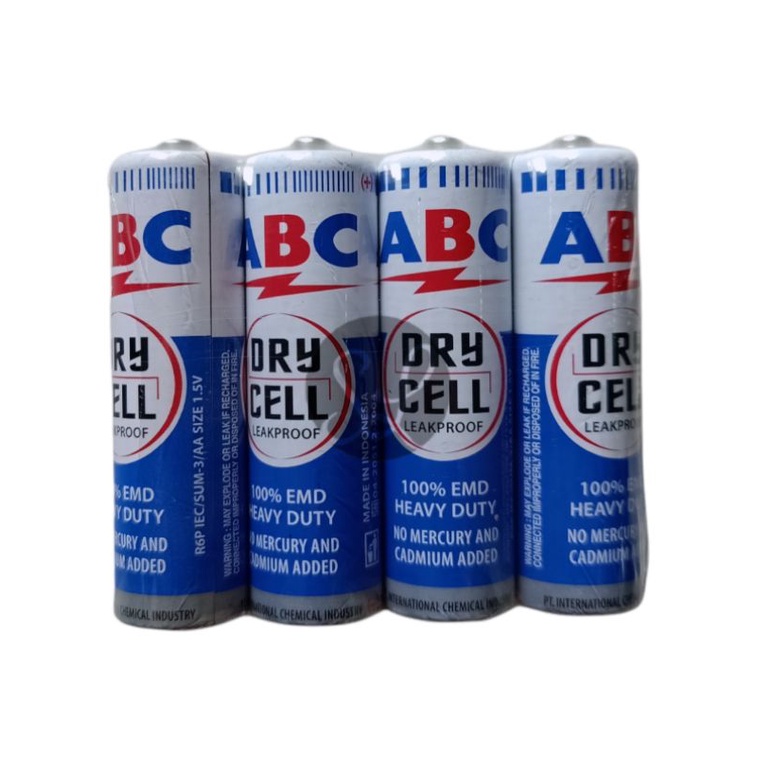 Baterai ABC / Batre ABC Biru Size AA (Isi 4 pcs)