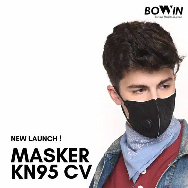 Masker BOWIN KN95CV Masker motor masker kesehatan anti polusi masker half face