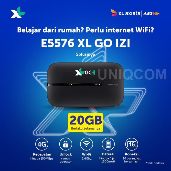 Modem Mifi Huawei E5576 Xl Go Izi Free Xl 20gb Xl Pass 1th Penerus E5573 Shopee Indonesia