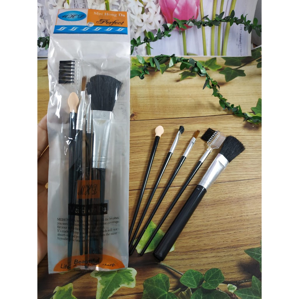 5Pcs / Lot Brush Kosmetik / Makeup untuk Eyeshadow, Alis,Tokopelanginicer