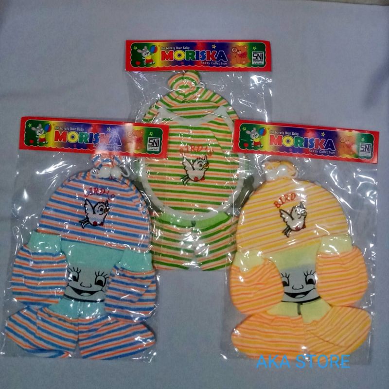 Topi Set 4 in 1 salur bayi