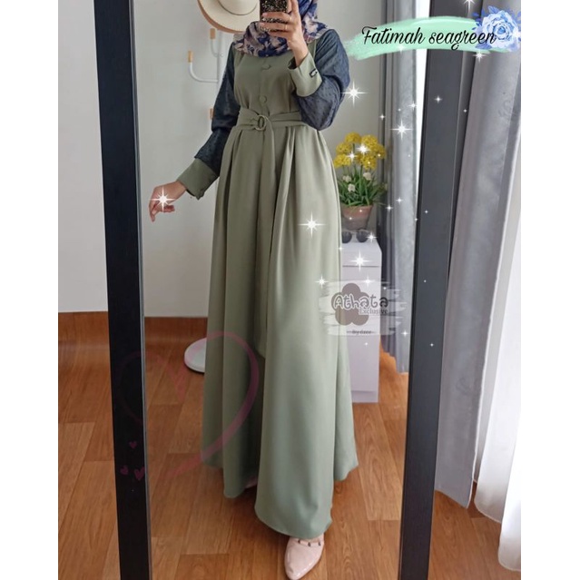 Fatimah Dress ORI by Athata,gamis Athata original