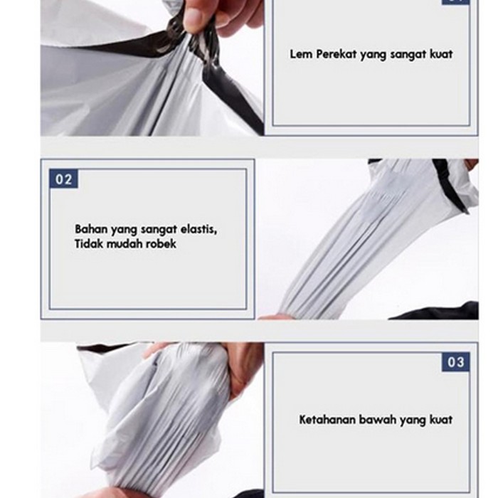 

[25x40] PLASTIK POLY MAILER PLASTIK PACKING ONLINE SHOP WARNA PUTIH