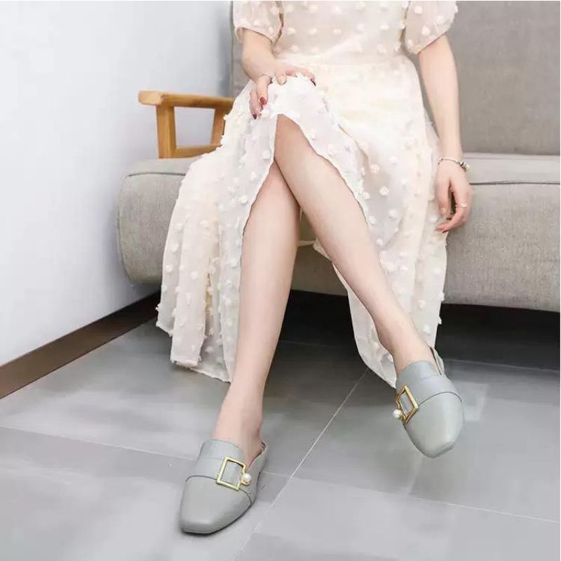 Sepatu Flat Shoes Fashion Paula Mutiara Import High Quality S2