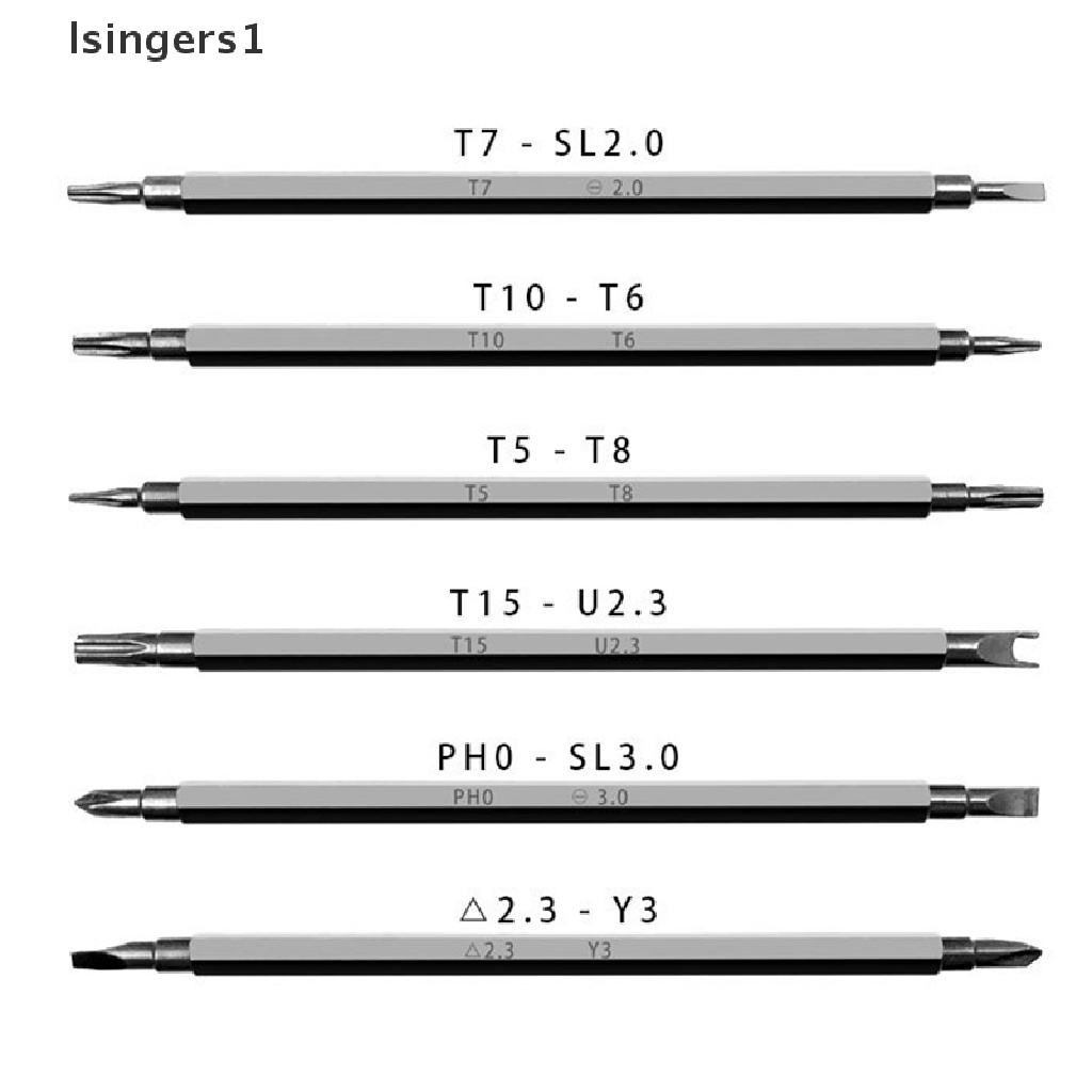 (lsingers1) 6in1 Obeng Magnetik Multifungsi