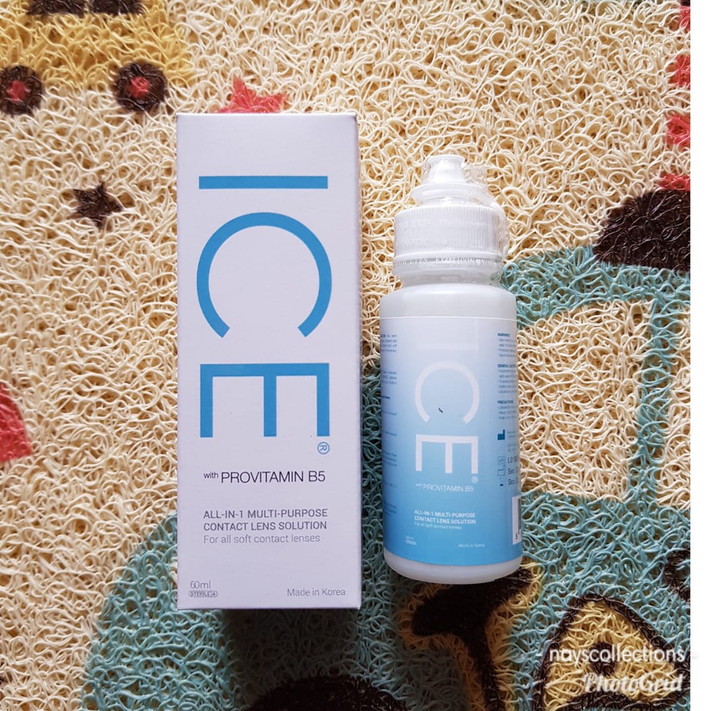 Air Softlens ICE 60ml Cairan Soflens Mata Pembersih Soflen