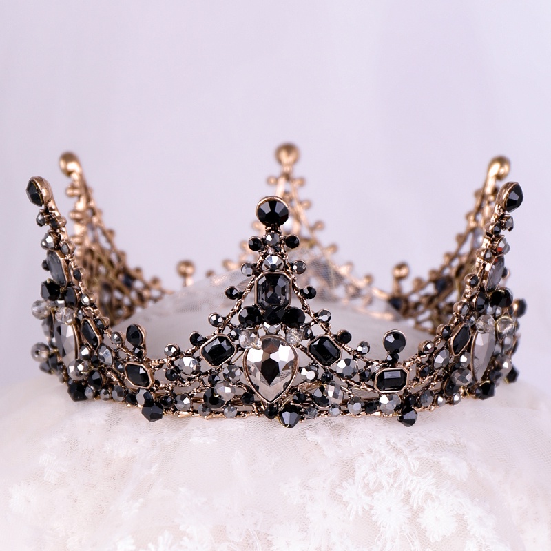 1pc Mahkota Tiara Mini Dengan Hiasan Kristal &amp; Mutiara