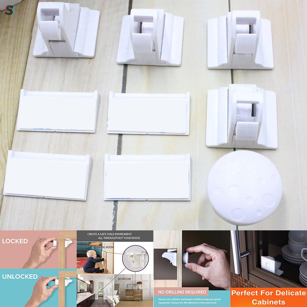 Children Safety Magnetic Door Lock Security Protection For Drawer