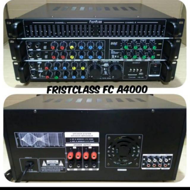 Power ampli bluetooth firsclass fc a4000 amplifier mixer BBE Processor