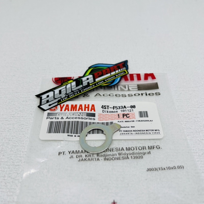 PLAT INDIKATOR PETUNJUK KAMPAS REM BELAKANG RX KING RX K