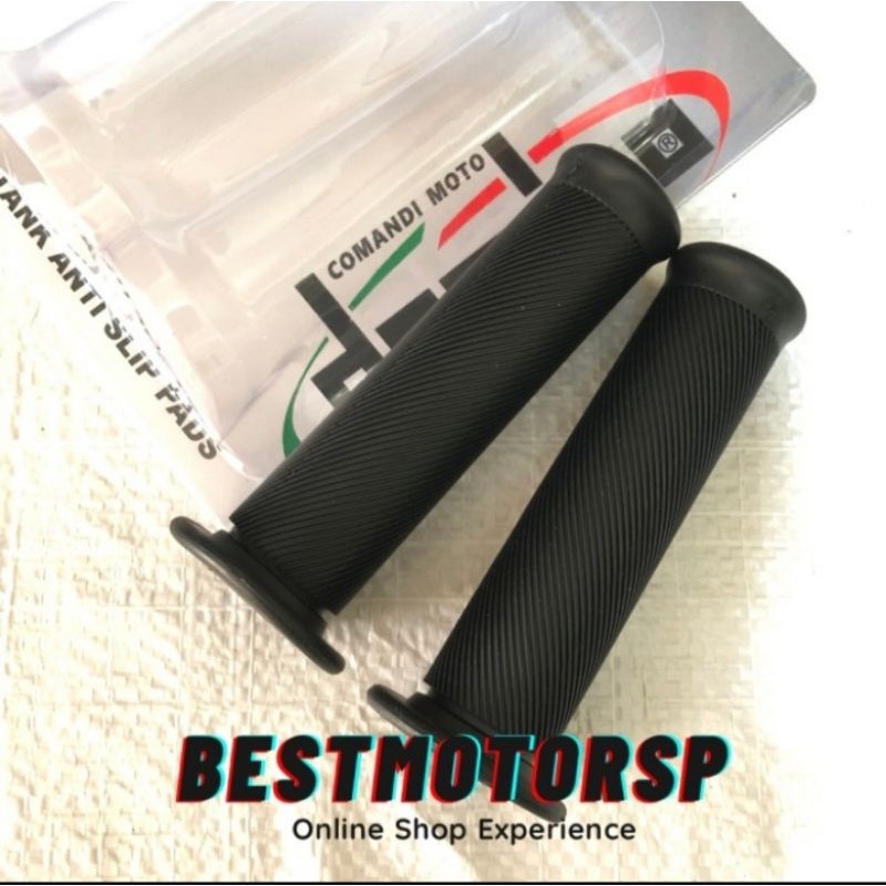 Handgrip Grip Domino Karet Empuk Hitam Full