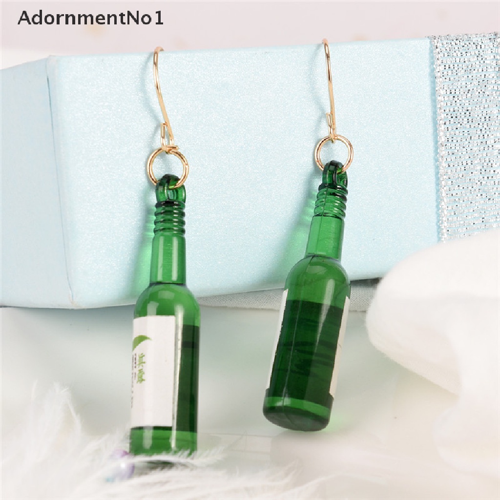 (AdornmentNo1) Anting Tusuk Gantung Panjang Desain Botol Air Mineral Kreatif Untuk Wanita